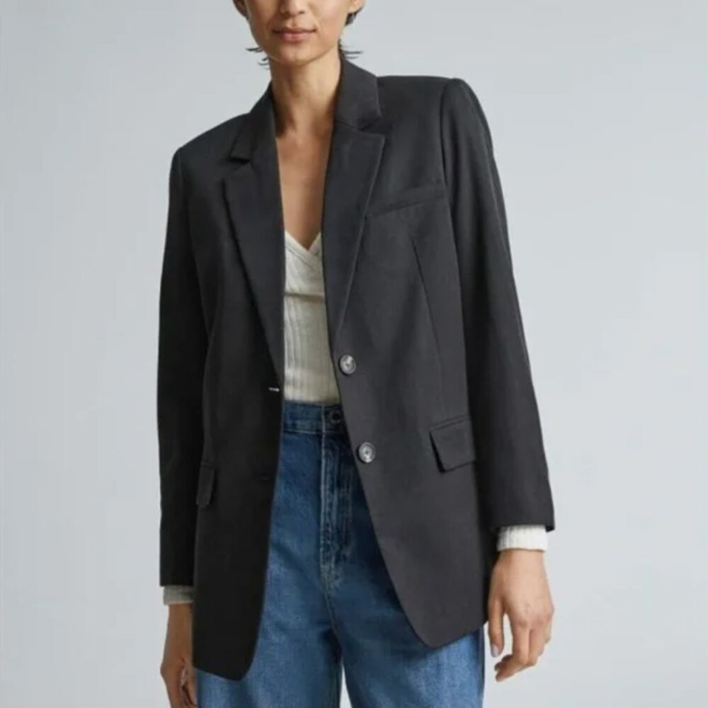 Everlane The Tencel Oversized Blazer, Black